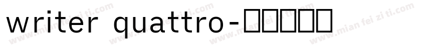 writer quattro字体转换